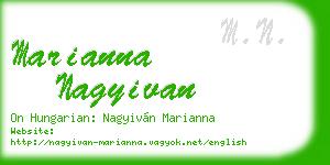 marianna nagyivan business card